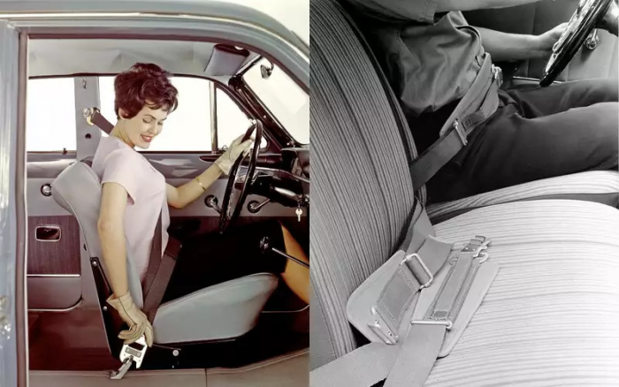 Пристегиваться за рулем раньше  не любили. И даже протестовали