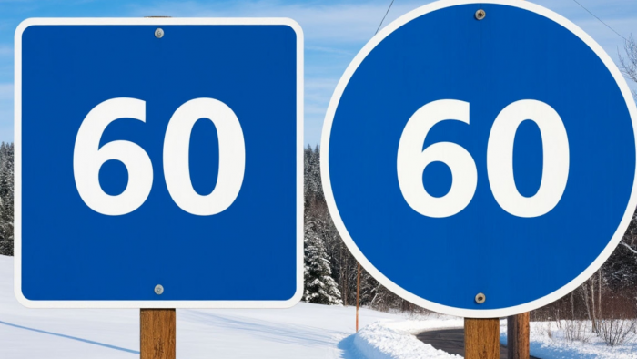 Квадратный и круглый синий знак ограничения скорости: в чём отличие и почему важно их различать