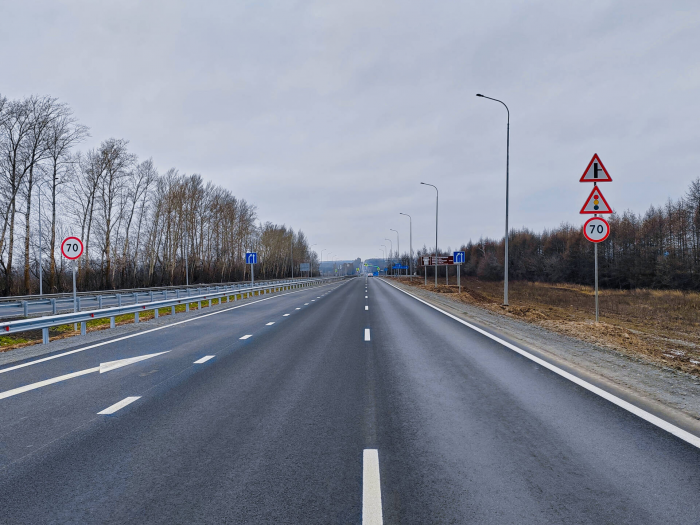 В Татарстане расширили до четырех полос десять километров трассы Казань – Оренбург