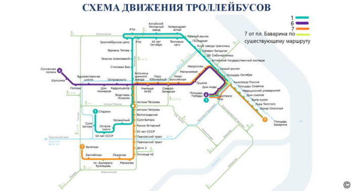 В Барнауле трамвайные пути на площади Октября начнут ремонтировать 12 мая