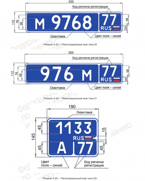 В 2025 году вступили в силу новые требования к автомобильным госномерам
