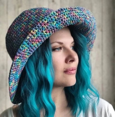 Шляпа крючком, пошаговое описание