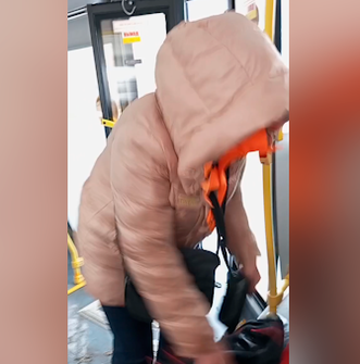 Прокуратура изучит инцидент с кондуктором автобуса, пинавшей по полу вещи пассажира