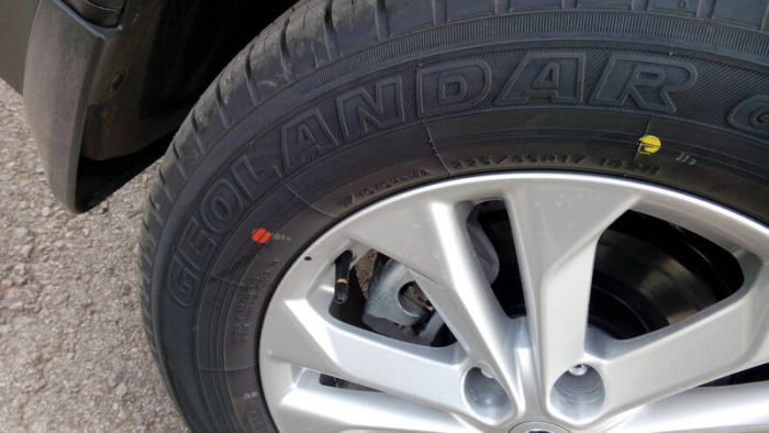 Что означают цветные точки на автомобильных шинах