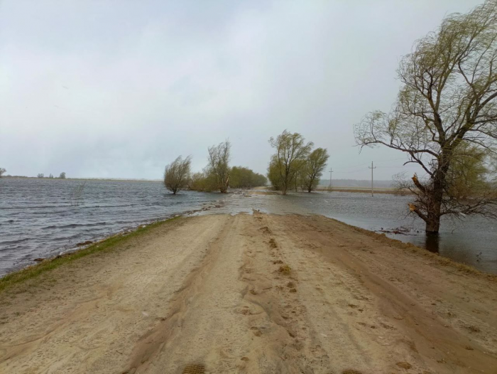 Вода подступила к деревням Тюменской области, подтапливая дороги и размывая мосты