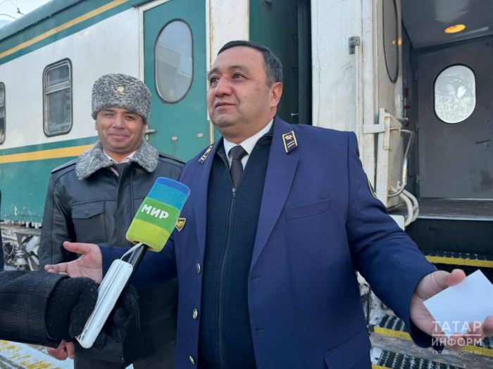 Прямой поезд Ташкент – Казань прибыл на вокзал после шестилетнего перерыва