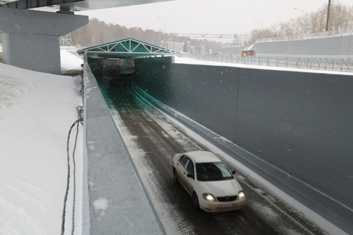 Тоннель открыт. Как выглядит завершенная мегаразвязка на Змеиногорском тракте в Барнауле