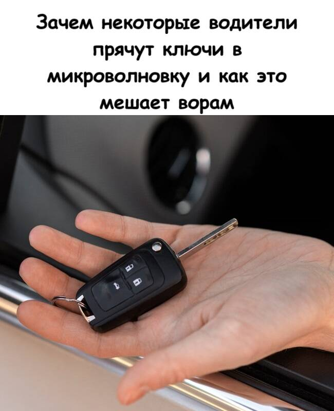 Зачем некоторые водители прячут ключи в микроволновку и как это мешает ворам