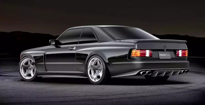 Тюнеры возродили культовый Мерседес и оснастили его мотором от суперкара