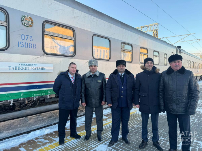 Прямой поезд Ташкент – Казань прибыл на вокзал после шестилетнего перерыва
