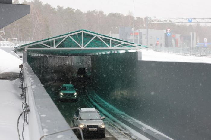 Тоннель открыт. Как выглядит завершенная мегаразвязка на Змеиногорском тракте в Барнауле