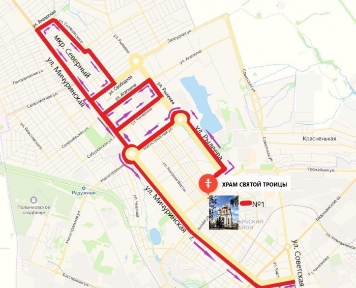 К 12 храмам Тамбова в ночь перед Рождеством будут поданы автобусы