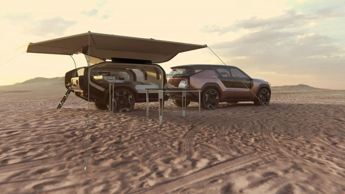 Предвестник совершенно нового Mitsubishi Pajero Sport? Представлен Mitsubishi Elevance — роскошный гибридный внедорожник с пятью моторами и внедорожным прицепом