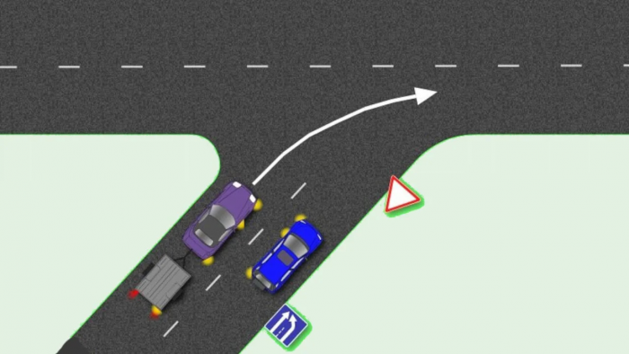 Какой указатель поворота надо включать при выезде на шоссе
