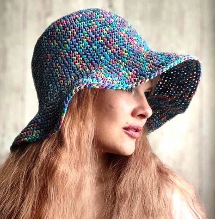 Шляпа крючком, пошаговое описание