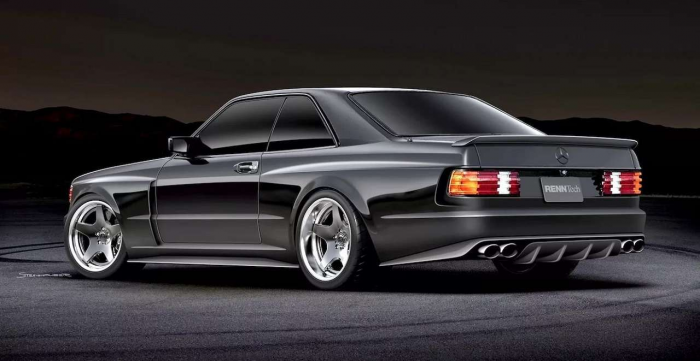 Тюнеры возродили культовый Мерседес и оснастили его мотором от суперкара