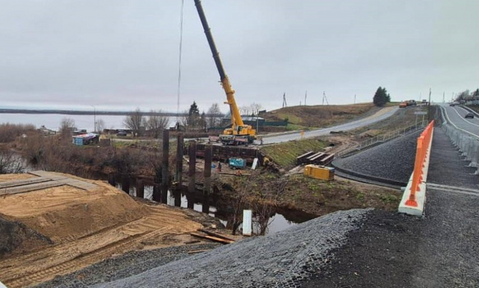 На трассе Архангельск – Мезень завершается демонтаж временного моста