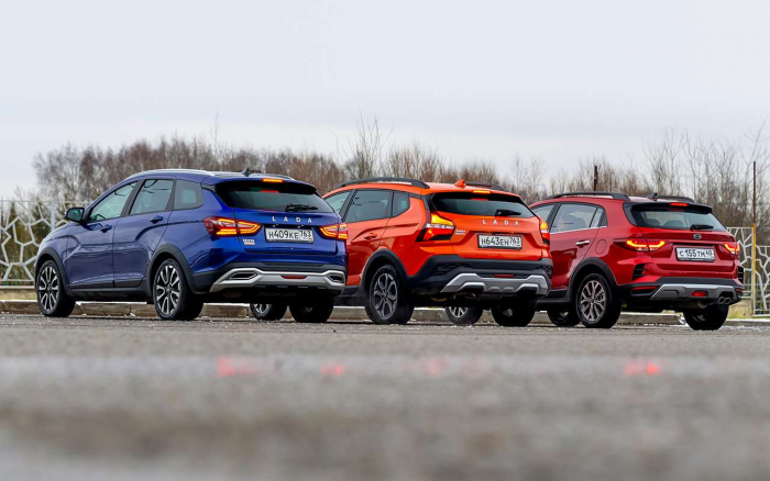 Лада Искра SW Cross, Веста SW Cross и Solaris KRX —  тест в цифрах