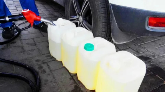 В какую канистру категорически нельзя заливать бензин на заправке, а в какую можно