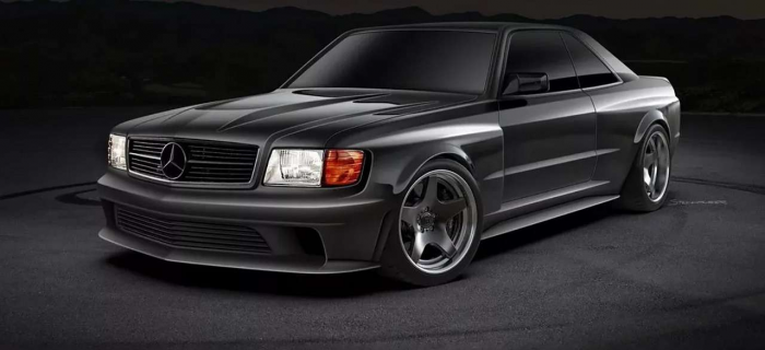 Тюнеры возродили культовый Мерседес и оснастили его мотором от суперкара