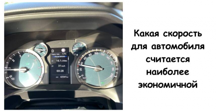 Какая скорость для автомобиля считается наиболее экономичной