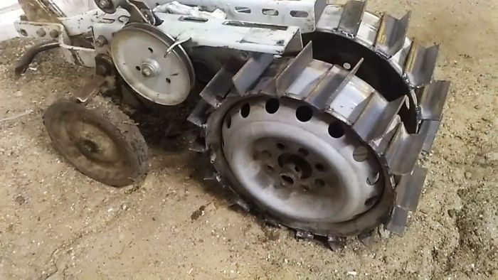 Грунтозацепы на мотоблок из дисков ВАЗ своими рука