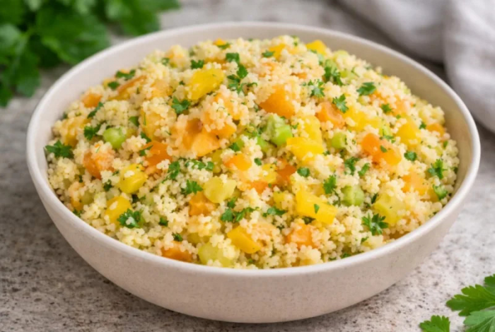 Просто заливаю кипятком и готово: кускус — самый быстрый гарнир за 5 минут с тремя вариантами подачи