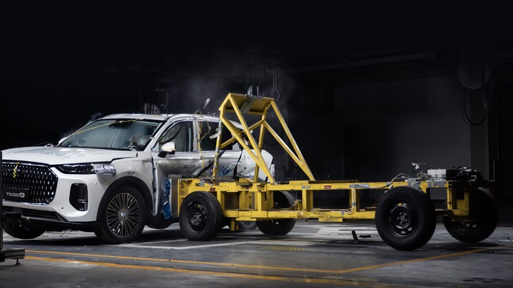 CHERY TIGGO 9 прошел боковой краш-тест по стандартам Euro NCAP